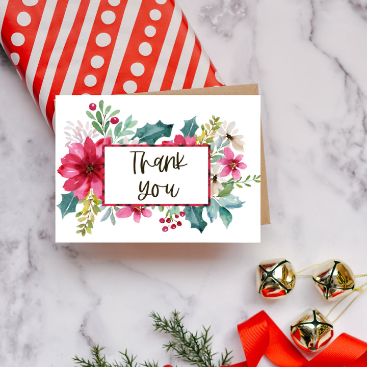 Christmas Hand Drawn Thank You Cards
