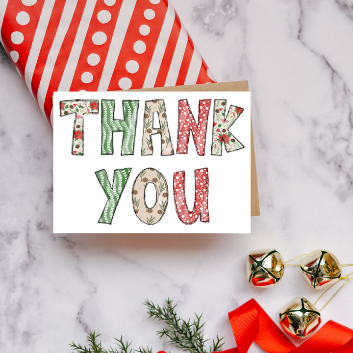 Christmas Hand Drawn Thank You Cards