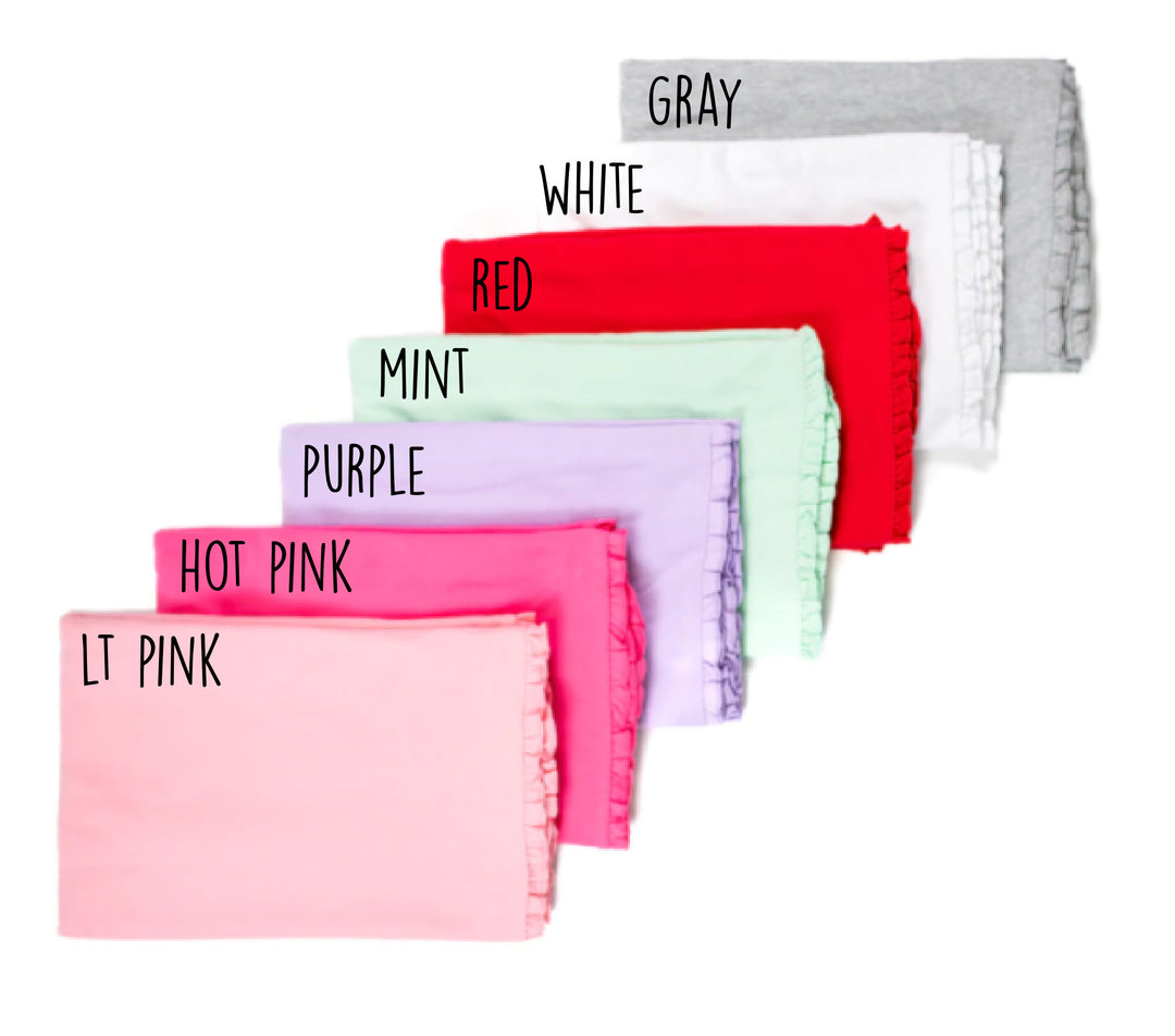 Girls Personalized Ruffle Baby Blanket