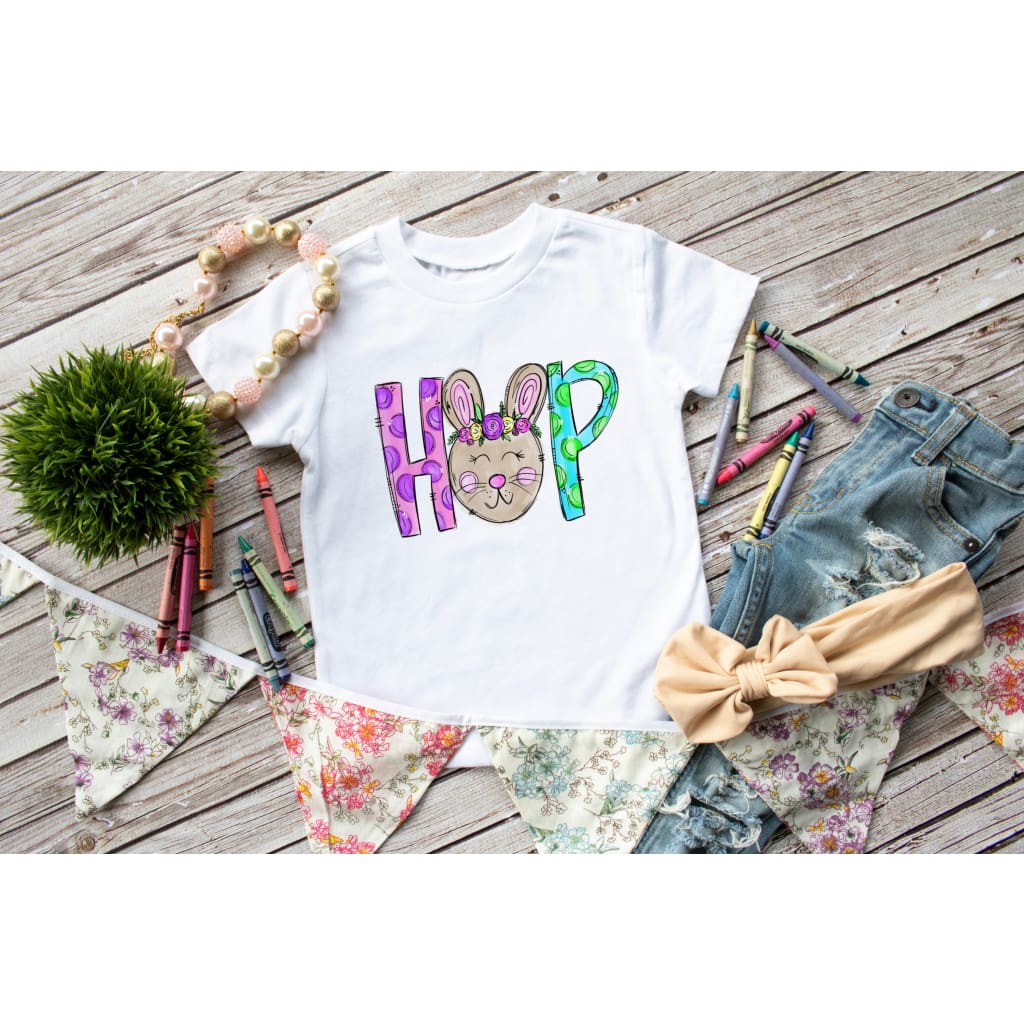 Hop Kids Easter Bunny Shirt - Simply Crafty