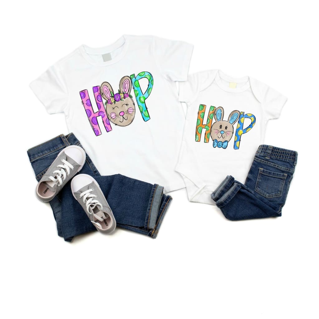Hop Kids Easter Bunny Shirt - Simply Crafty