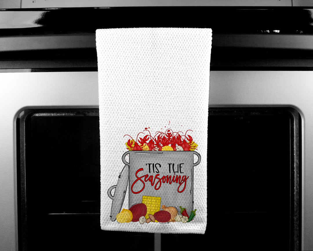 Crawfish Boil, Kitchen Towels, New Orleans, Wedding Gifts, Boyfriend Gift,