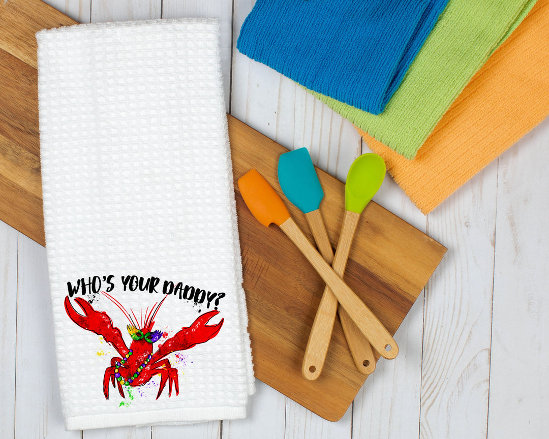 Crawfish Boil, Kitchen Towels, New Orleans, Wedding Gifts, Boyfriend Gift,