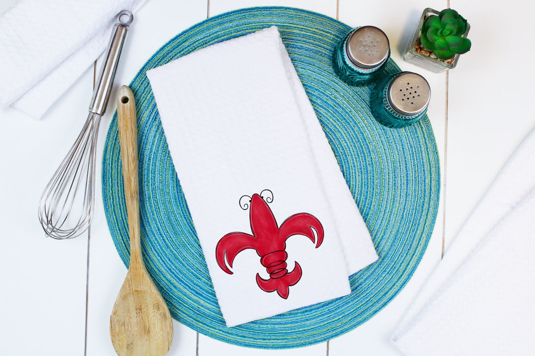 Crawfish Boil, Kitchen Towels, New Orleans, Wedding Gifts, Boyfriend Gift,
