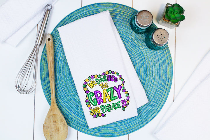 Mardi Gras, Tea Towels, New Orleans Decor, Gift for Her, Girlfriend Gift,