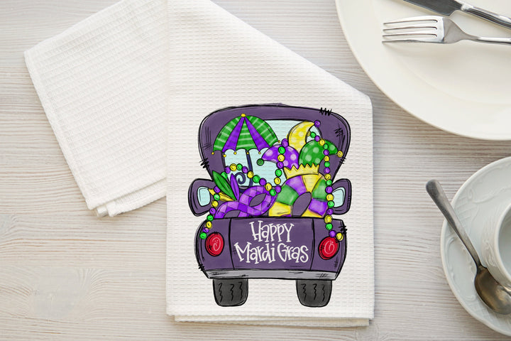 Mardi Gras, Tea Towels, New Orleans Decor, Gift for Her, Girlfriend Gift,