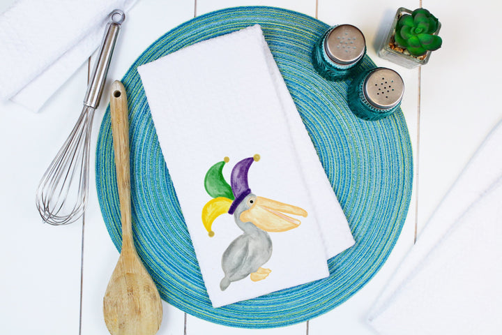 Mardi Gras, Dish Towels, Fleur De Lis, Mardi Gras Decor, Hostess Gift,