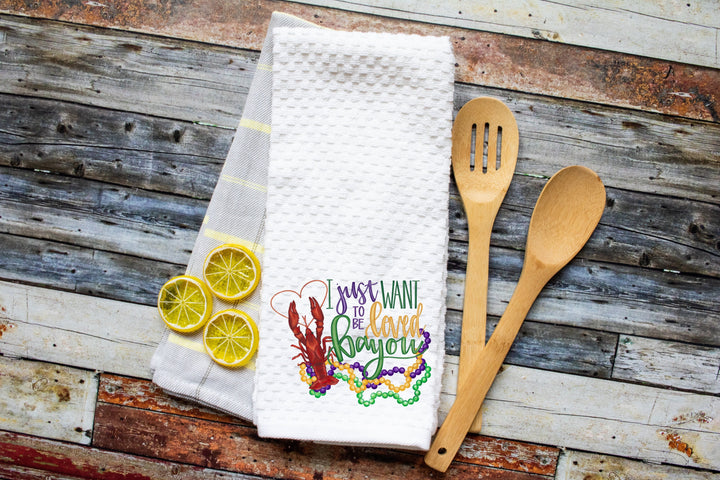 Crawfish Boil, Kitchen Towels, New Orleans, Wedding Gifts, Boyfriend Gift,