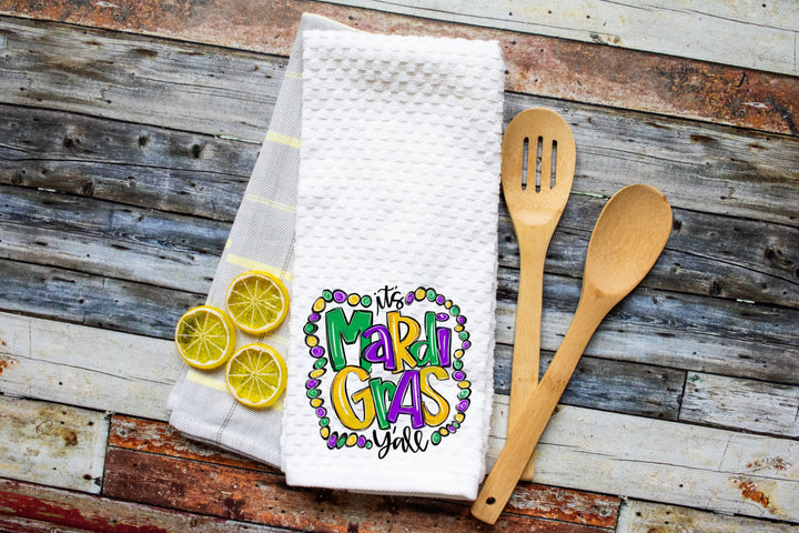 Mardi Gras, Tea Towels, New Orleans Decor, Gift for Her, Girlfriend Gift,