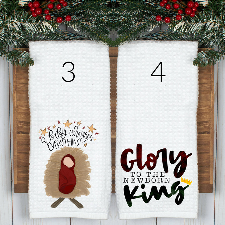 Christian, Christmas Tea Towels, Christmas Decor, Religious Gifts for Mom,