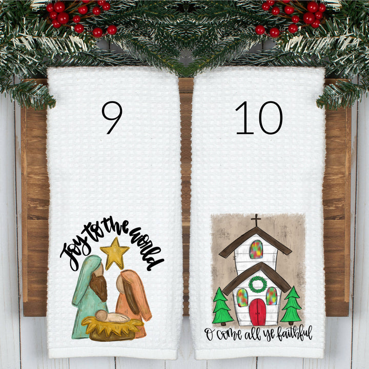 Christian, Christmas Tea Towels, Christmas Decor, Religious Gifts for Mom,
