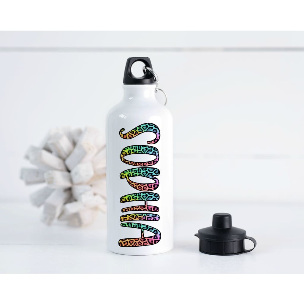Personalized Rainbow Cheetah Girls 20 oz Aluminum Water Bottle – Simply  Crafty