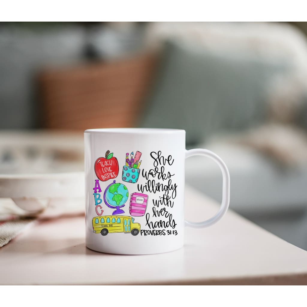 Personalized Teacher 11 oz Ceramic Coffee Mug - Simply Crafty