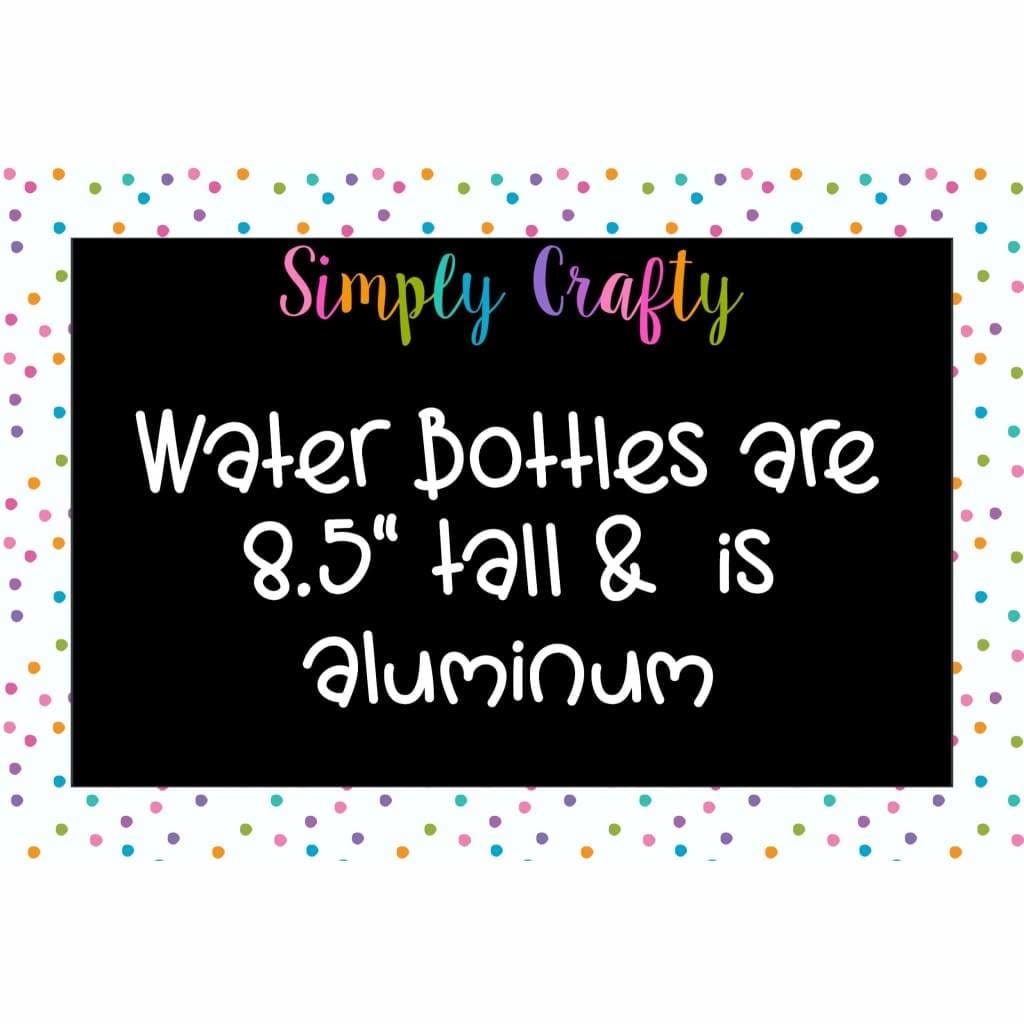 Personalized Teacher Love to Teach Back to School 20 oz Aluminum Water Bottle - Simply Crafty