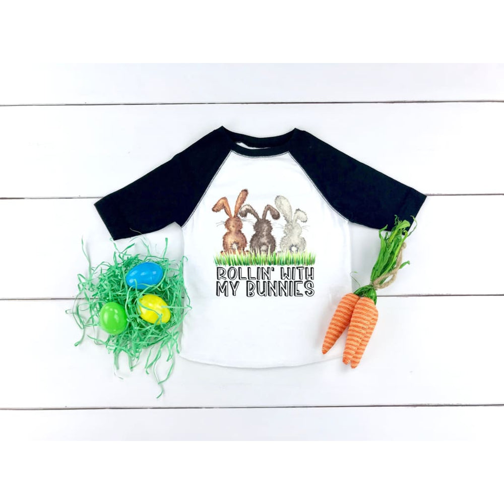 Rollin With My Bunnies Funny Boys Easter Bunny Shirt - Simply Crafty