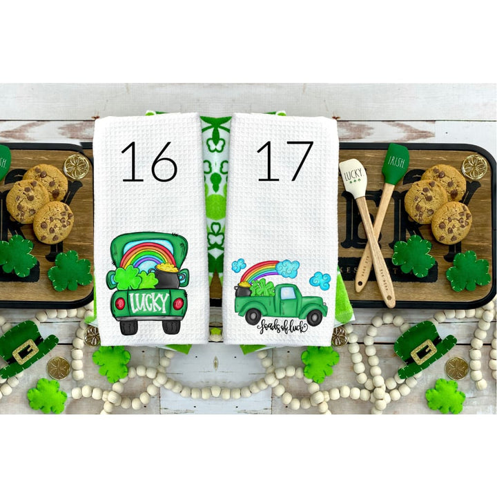 St Patrick's Day Home Decor Microfiber Waffle Weave Kitchen Towels - Simply Crafty