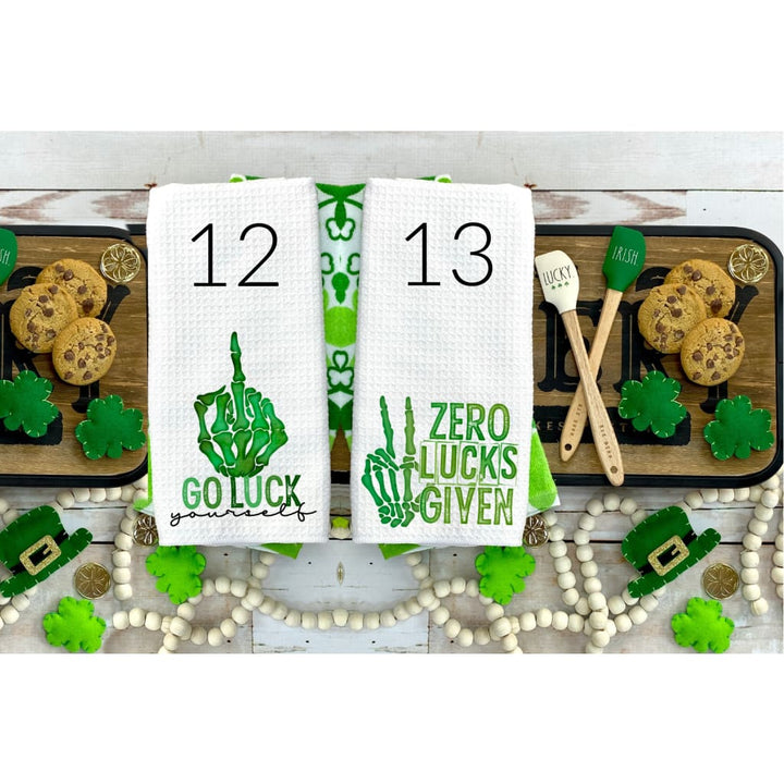 St Patrick's Day Home Decor Microfiber Waffle Weave Kitchen Towels - Simply Crafty