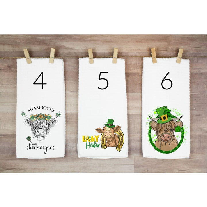 St Patrick's Day Home Decor Microfiber Waffle Weave Kitchen Towels - Simply Crafty