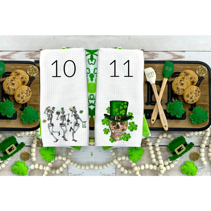 St Patrick's Day Home Decor Microfiber Waffle Weave Kitchen Towels - Simply Crafty