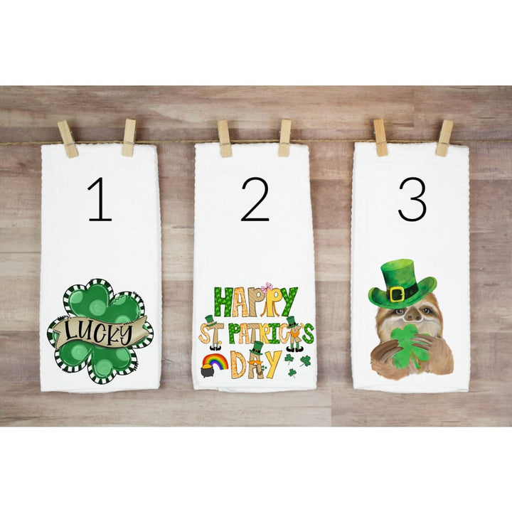 St Patrick's Day Home Decor Microfiber Waffle Weave Kitchen Towels - Simply Crafty