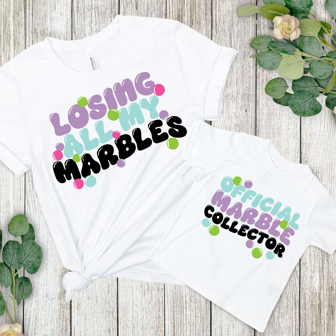 Losing My Marbles Mommy and Me Matching Shirts