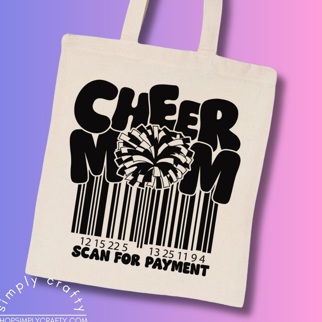 Funny Dance Mom Barcode Tote Bag