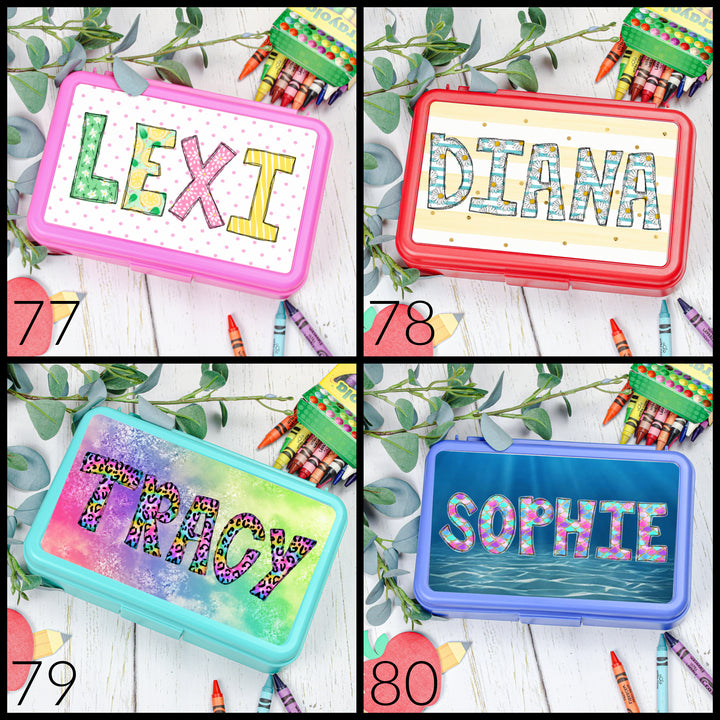 Back to School Kids Personalized Pencil Box