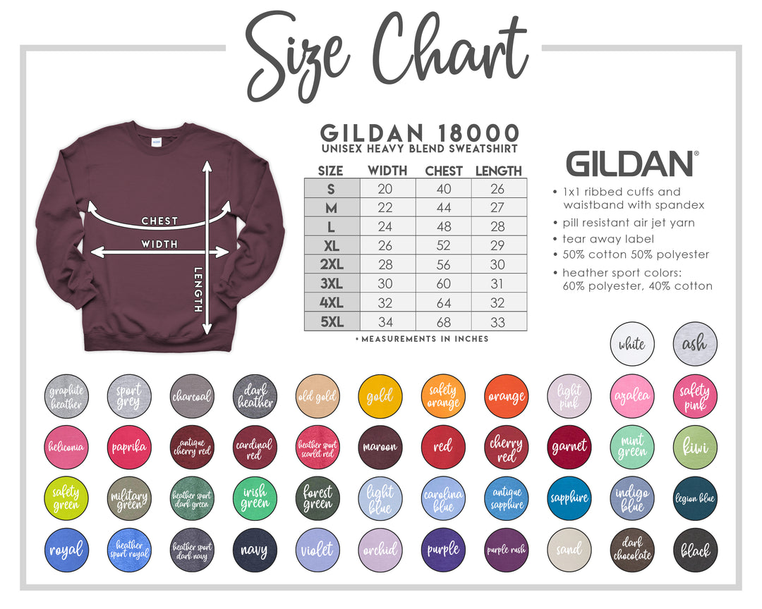 Personalized Grandma Established Pullover Gildan Crew Neck Cotton Sweatshirt