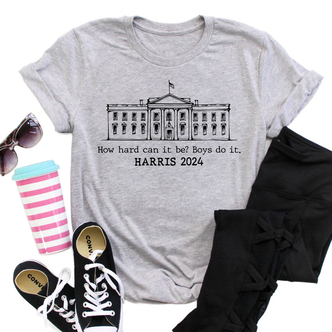 How Hard Can It Be Harris | Adult Unisex Short Sleeve Tee | Election 2024