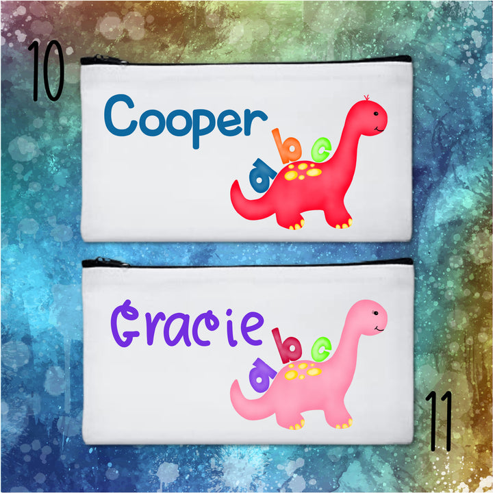 Personalized Back to School Pencil Zipper Pouch
