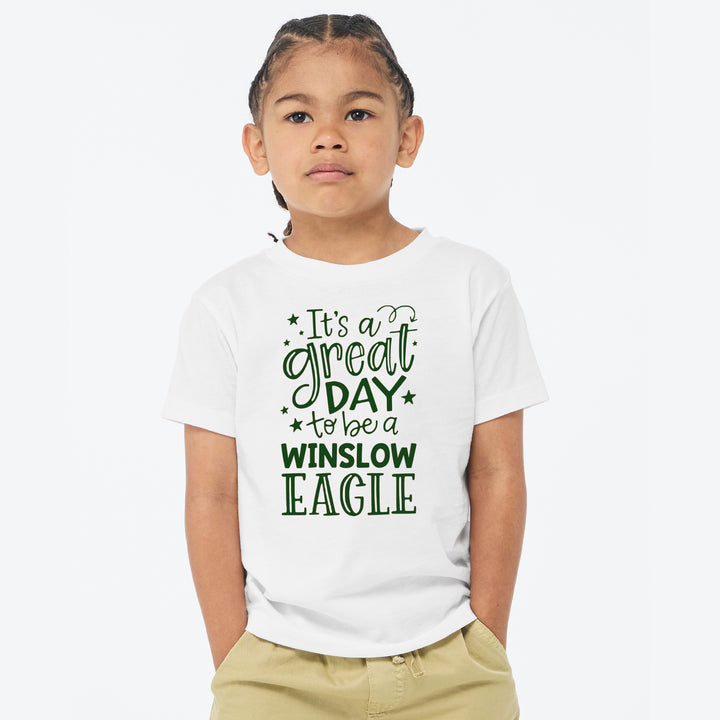 Great Day Winslow Eagle | Youth Unisex Short Sleeve Tee | Winslow School 6 Fundraiser