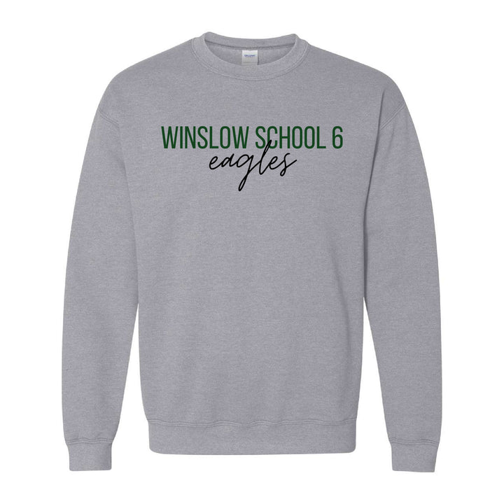 Winslow School 6 Eagles | Adult Unisex Crew Neck Sweatshirt | Winslow School 6 Fundraiser