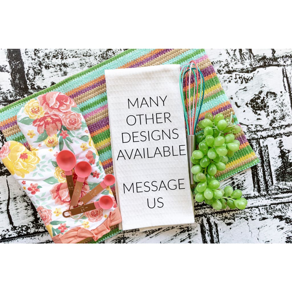 Christmas Food Pun Microfiber Waffle Weave Kitchen Towels - Simply Crafty
