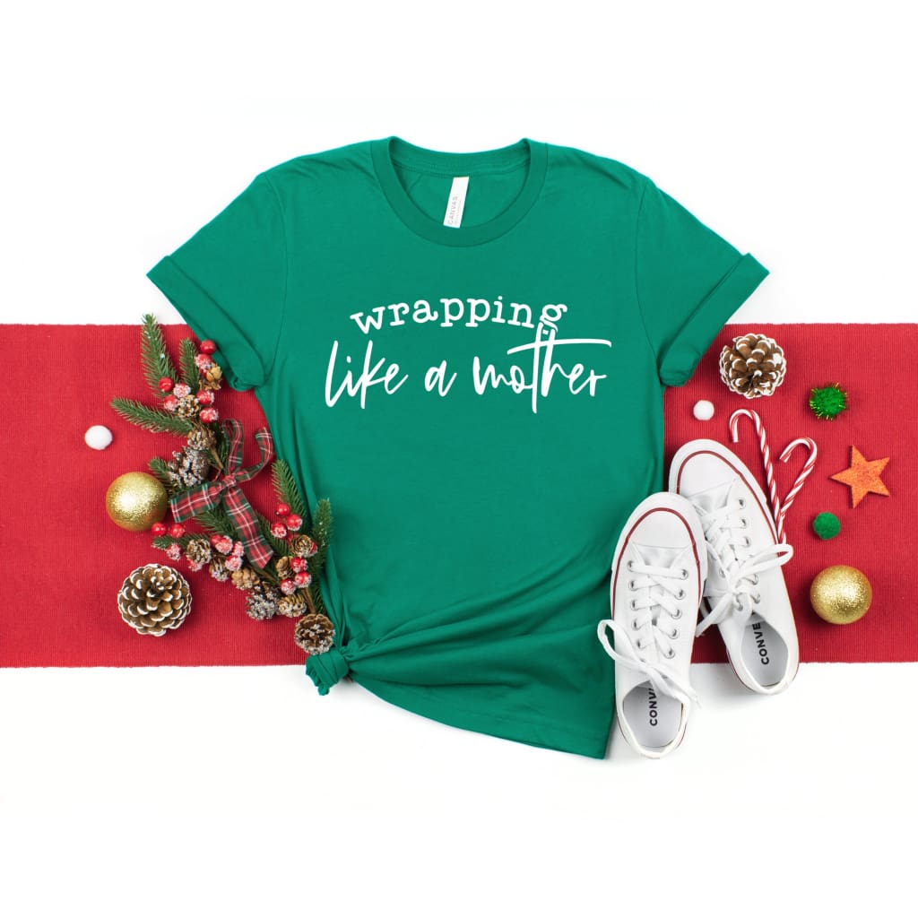 Christmas Mom Mama Claus Bella Canvas Unisex Tshirt - Simply Crafty