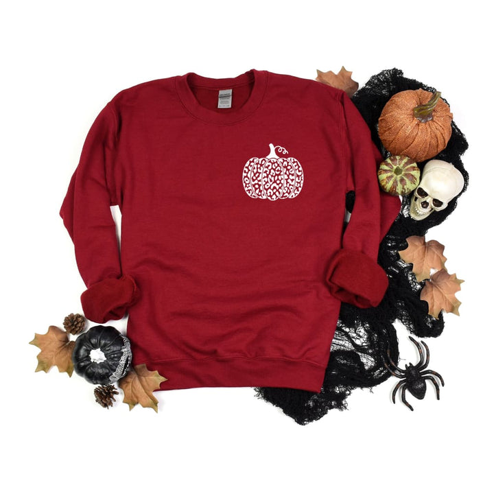 Fall Pumpkin Pullover Gildan Crew Ladies Sweatshirt - Simply Crafty