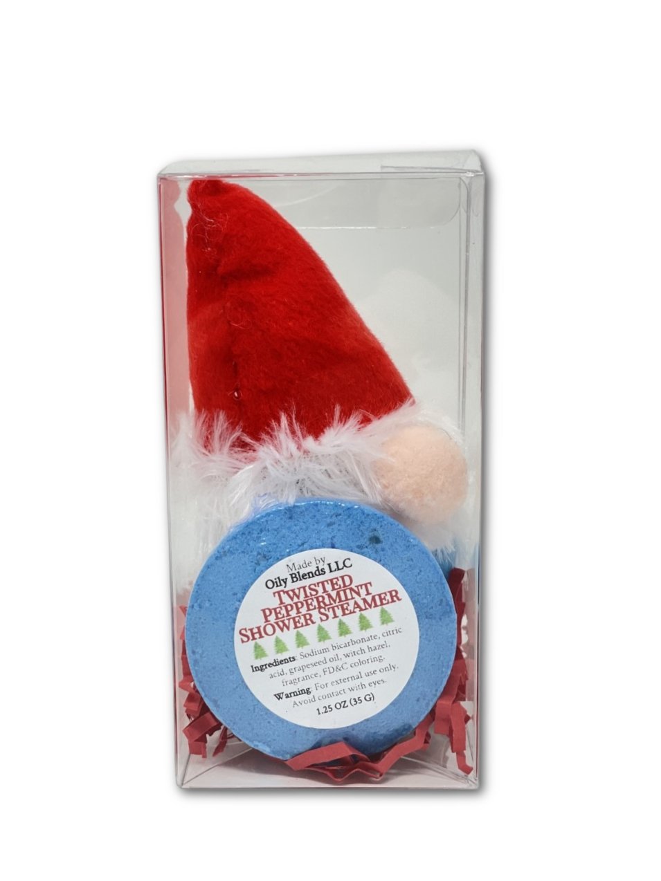 Gnome Christmas Shower Steamer and Plush Gift Set - Oily BlendsGnome Christmas Shower Steamer and Plush Gift Set