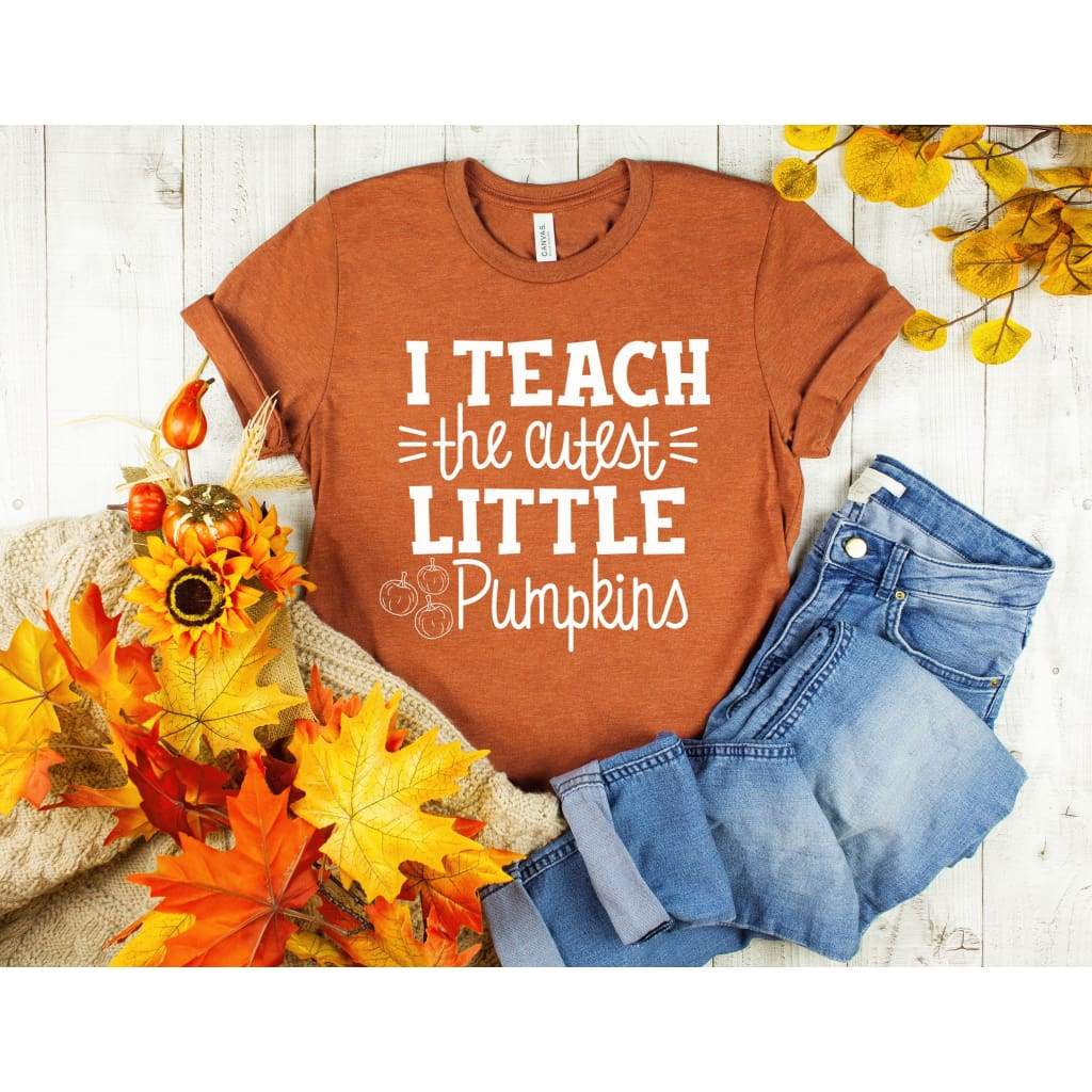 I Teach the Cutest Pumpkins Teacher Fall Shirt - Simply Crafty
