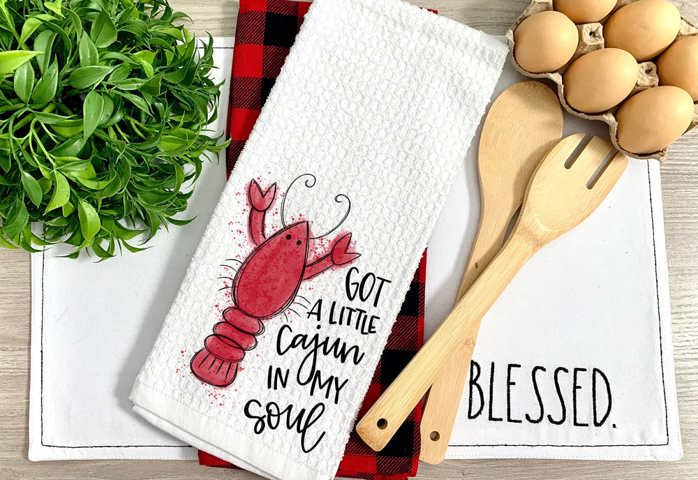 Crawfish Boil, Kitchen Towels, New Orleans, Wedding Gifts, Boyfriend Gift,