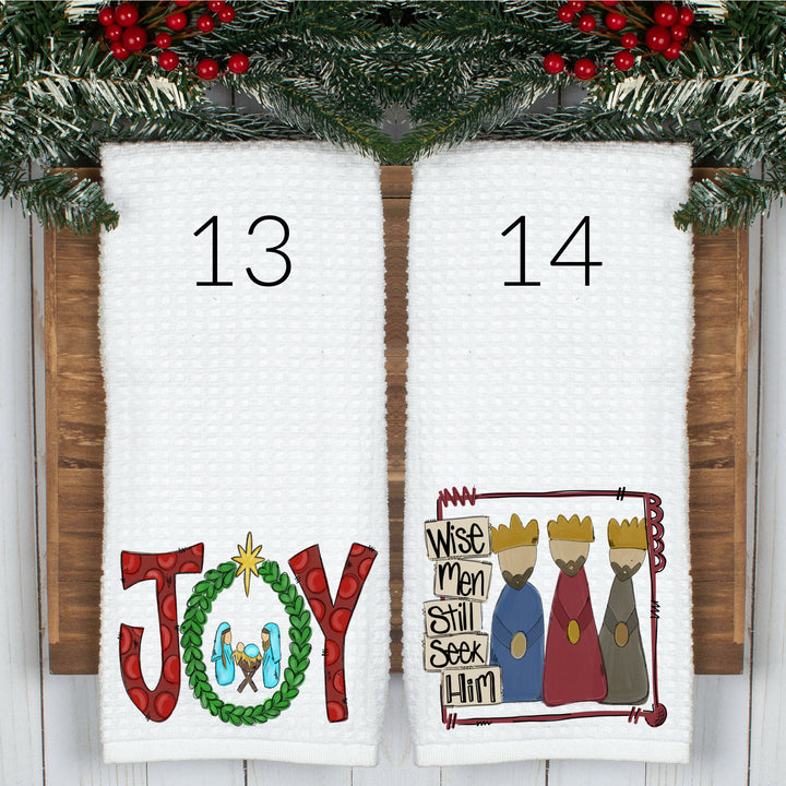 Christian, Christmas Tea Towels, Christmas Decor, Religious Gifts for Mom,