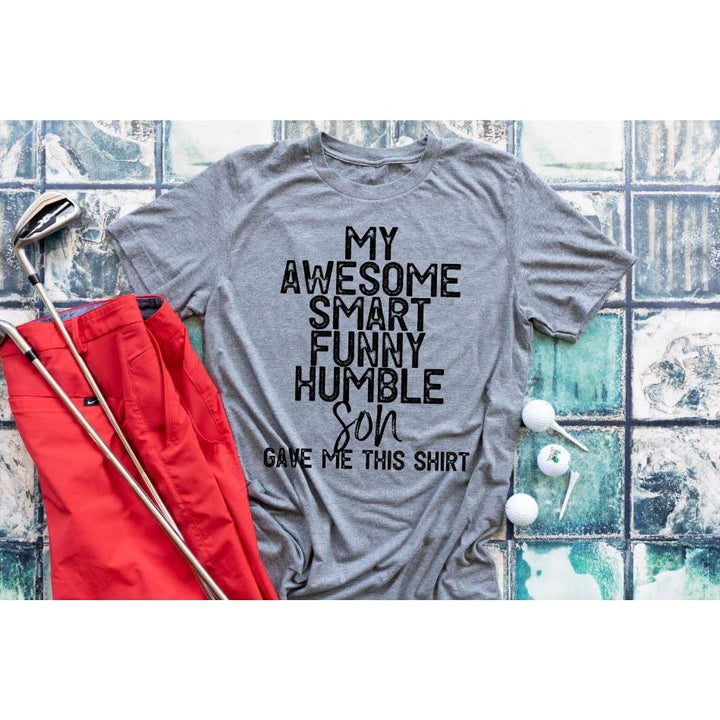 My Awesome Smart Son Daughter From Kids Funny Dad Life Men's Shirt - Simply Crafty