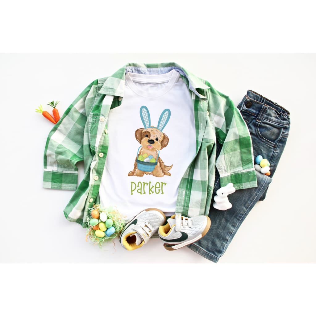 Personalized Dog Boys Easter Shirt - Simply Crafty