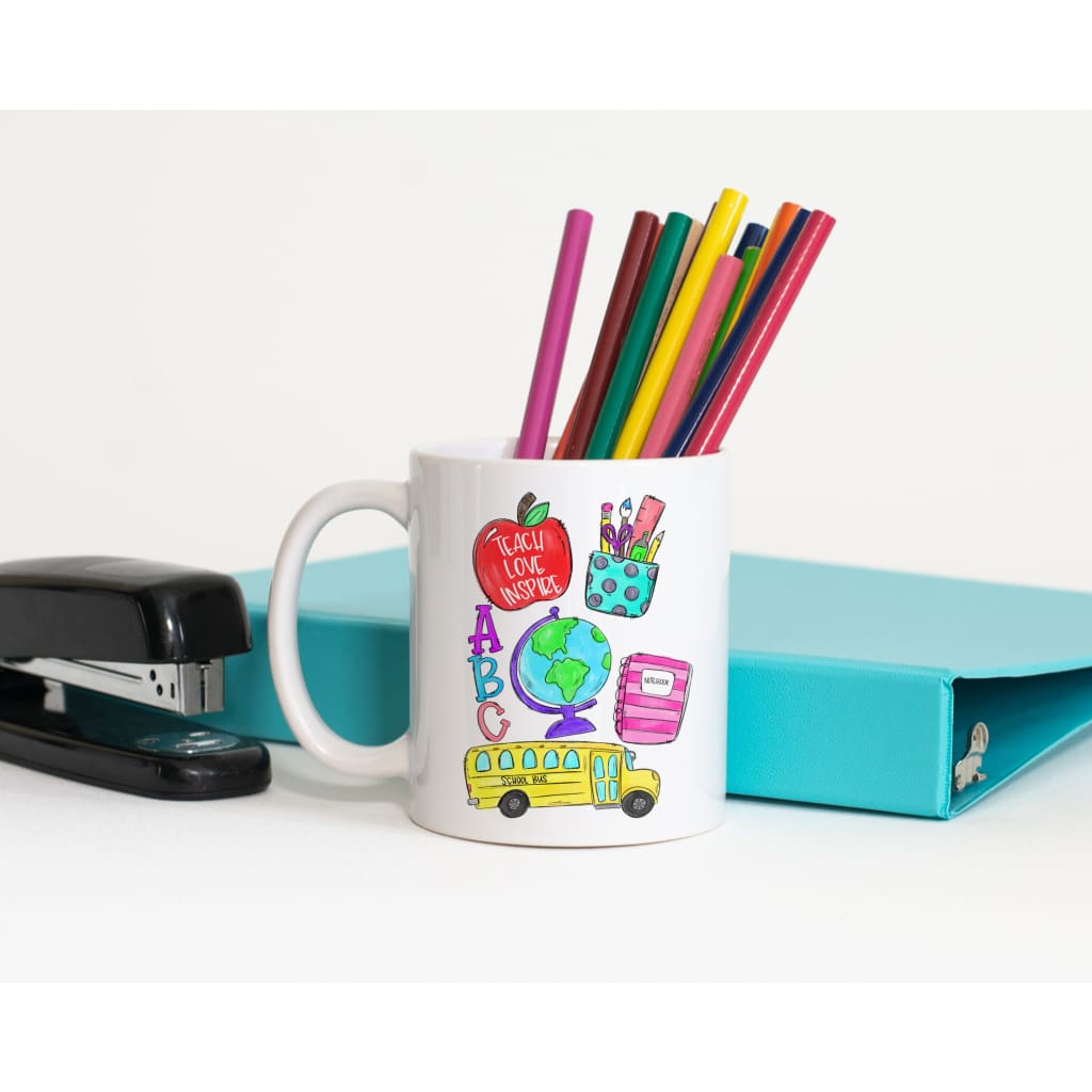 Personalized Teacher 11 oz Ceramic Coffee Mug - Simply Crafty