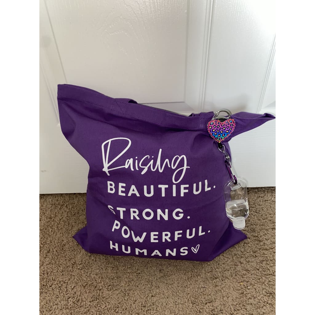 Raising Beautiful Strong Powerful Humans Mom Tote Bag - Simply Crafty