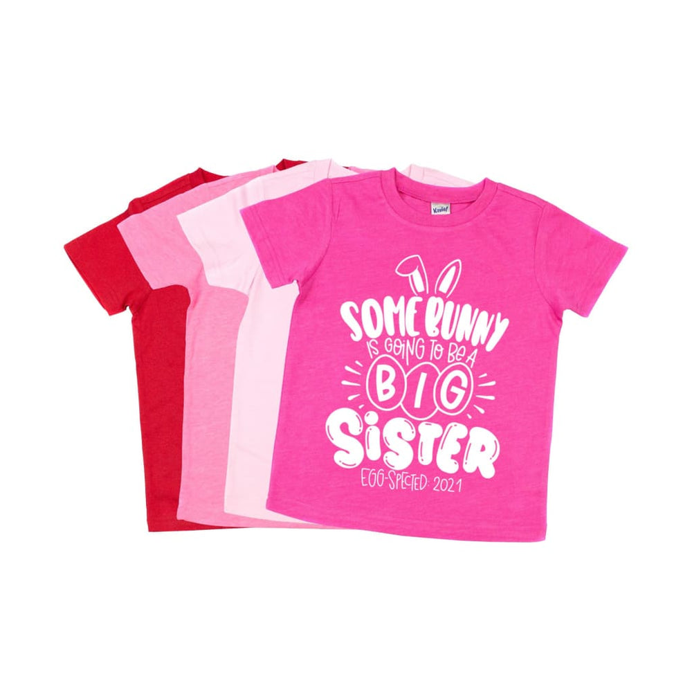 Some Bunny is Going to Be a Big Sister Girls Easter Shirt - Simply Crafty