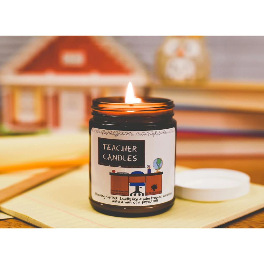 Teacher Candles - 50 Hour Burn Time Soy Wax Candles - Simply Crafty