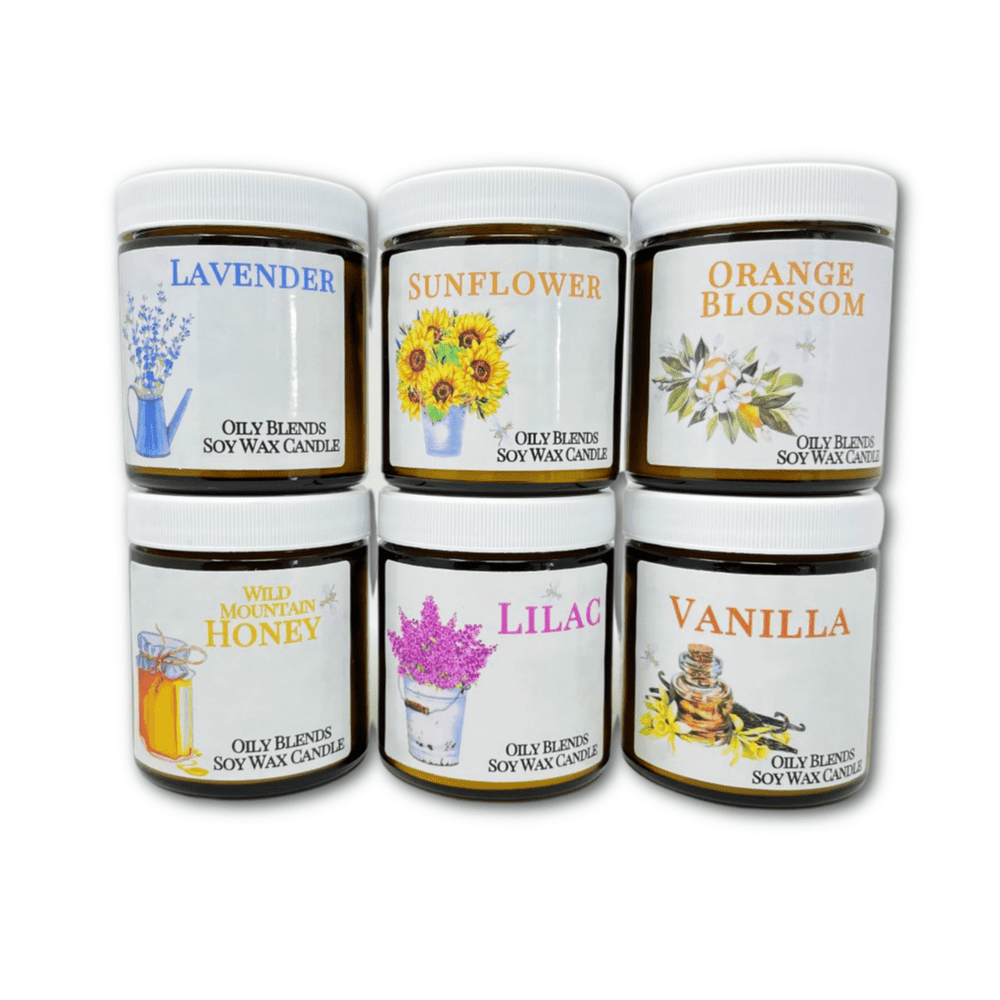 Botanical Soy Wax Candles - 25 Hour Burn Time - Simply Crafty